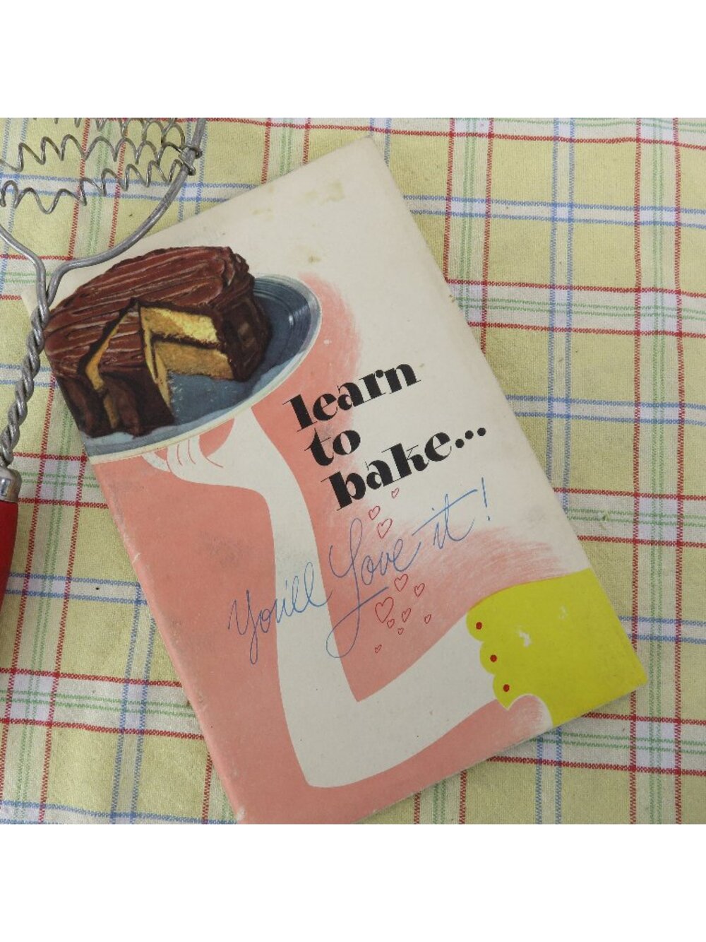 Learn to Bake Cookbook 1947 General Foods Cake Pastry Muffin Cookie Recipes